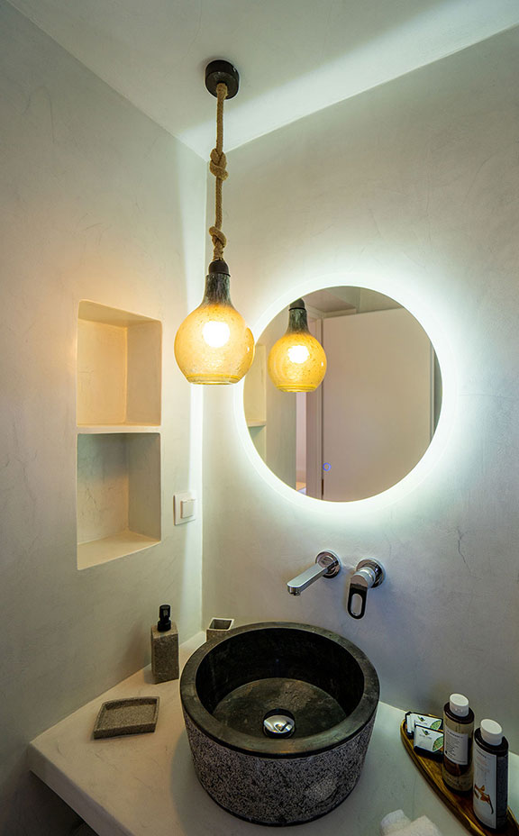 Modern bathroom of Pelagos Residence