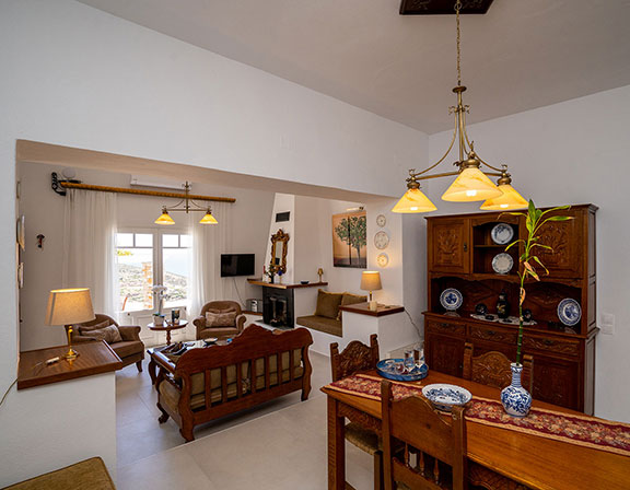 The lounge and dinning area of Pelagos Residence