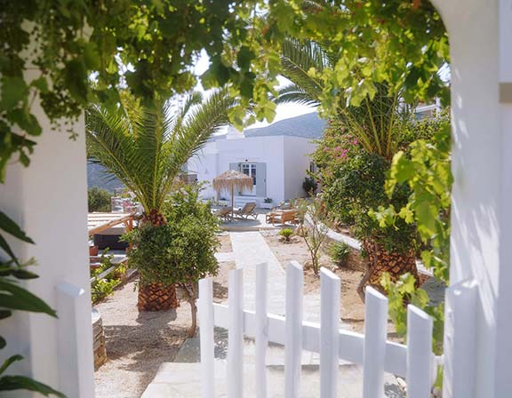 The garden at Pelagos Residence