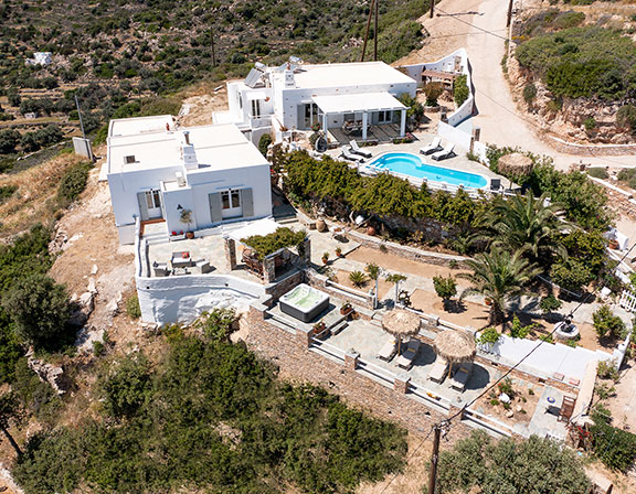 Panoramic image of Villa Pelagos in Sifnos