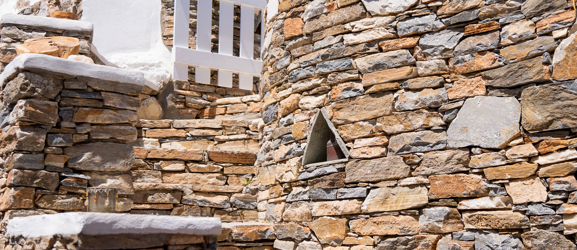 Stone builts at Villa Pelagos